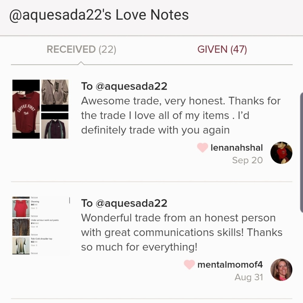 Trade Feedback - image 1